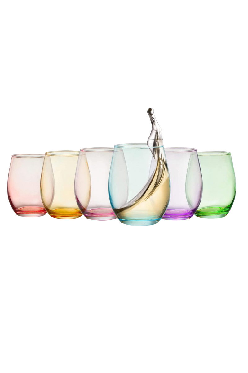 Pastel Stemless Wine Glass – Bella Bella