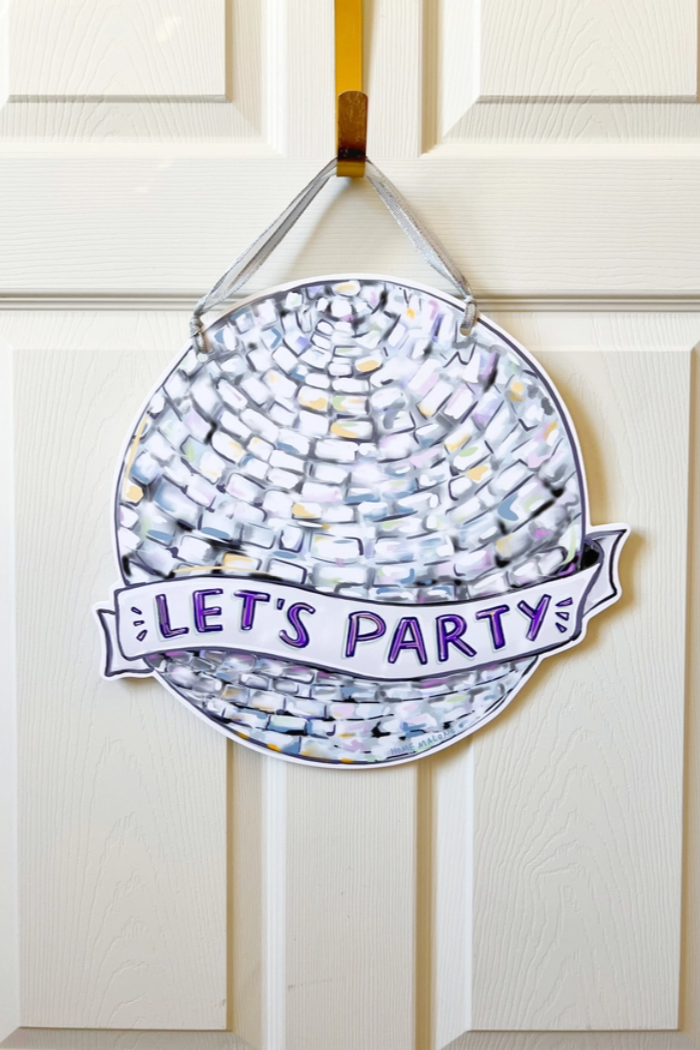 scissor variations}: mini disco ball garland