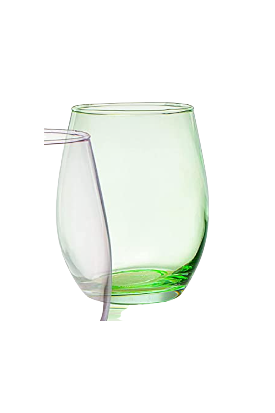 Blue Callie Stemless Wine Glasses, Set of 4