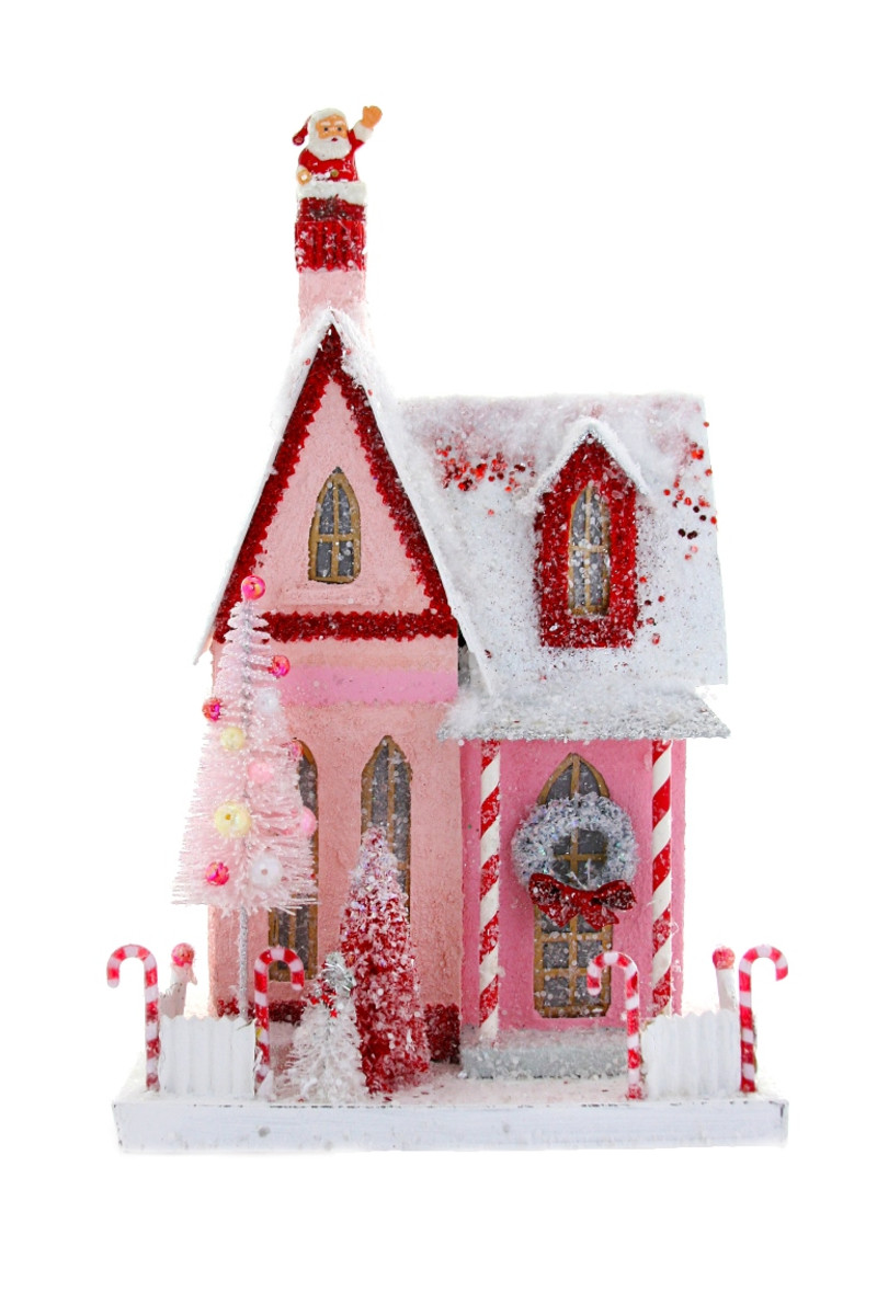 Festive Santa & Candy Canes Pink Headband – Daisy Village