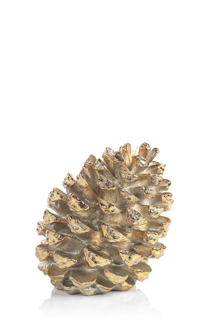 Afloral 12 Pieces - White Tipped Pine Cone Pick - 11 Tall