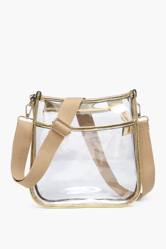 Clear Crossbody Bag Gold / One Size