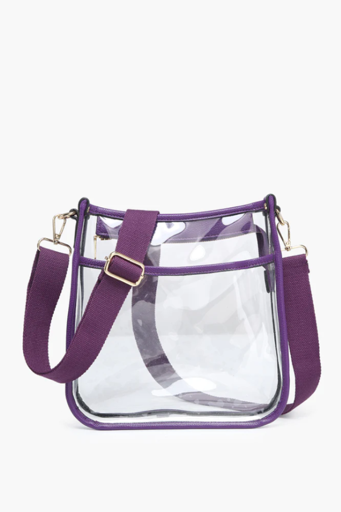 Clear Crossbody Bag Purple / One Size