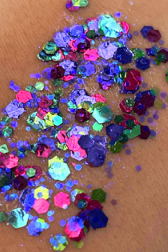 April Showers Chunky Glitter Mix Neon/iridescent Glitter Mix Tumblers,  Resin, Nail Art, Crafts, Makeup Pink Blue Green Glitter -  Israel