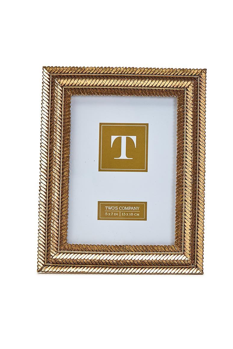 Two's Company Set of 2 Golden Bee Photo Frames 4x6 and 5x7 inches