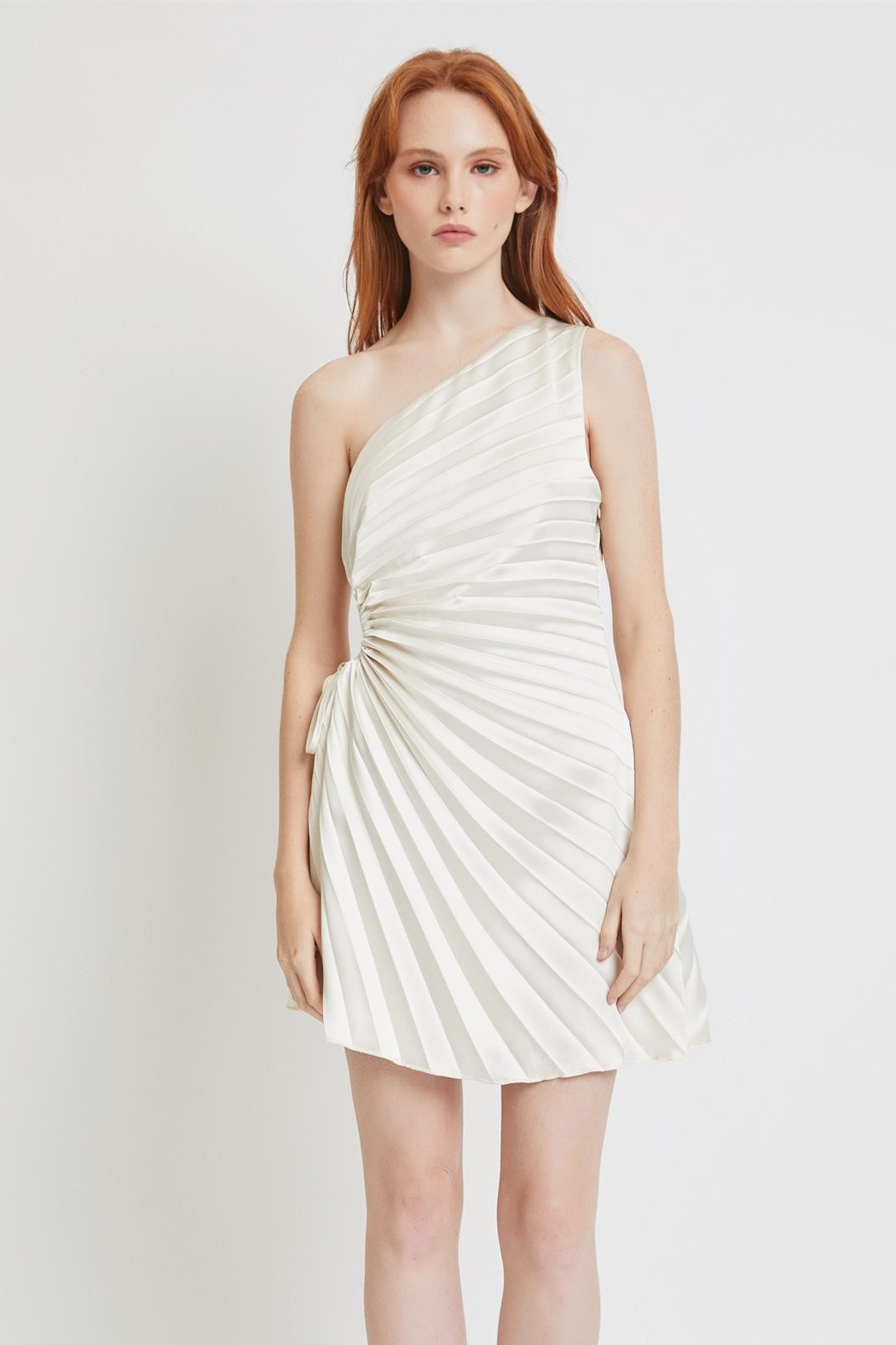 Pleated Asymmetric Dress – Bella Bella