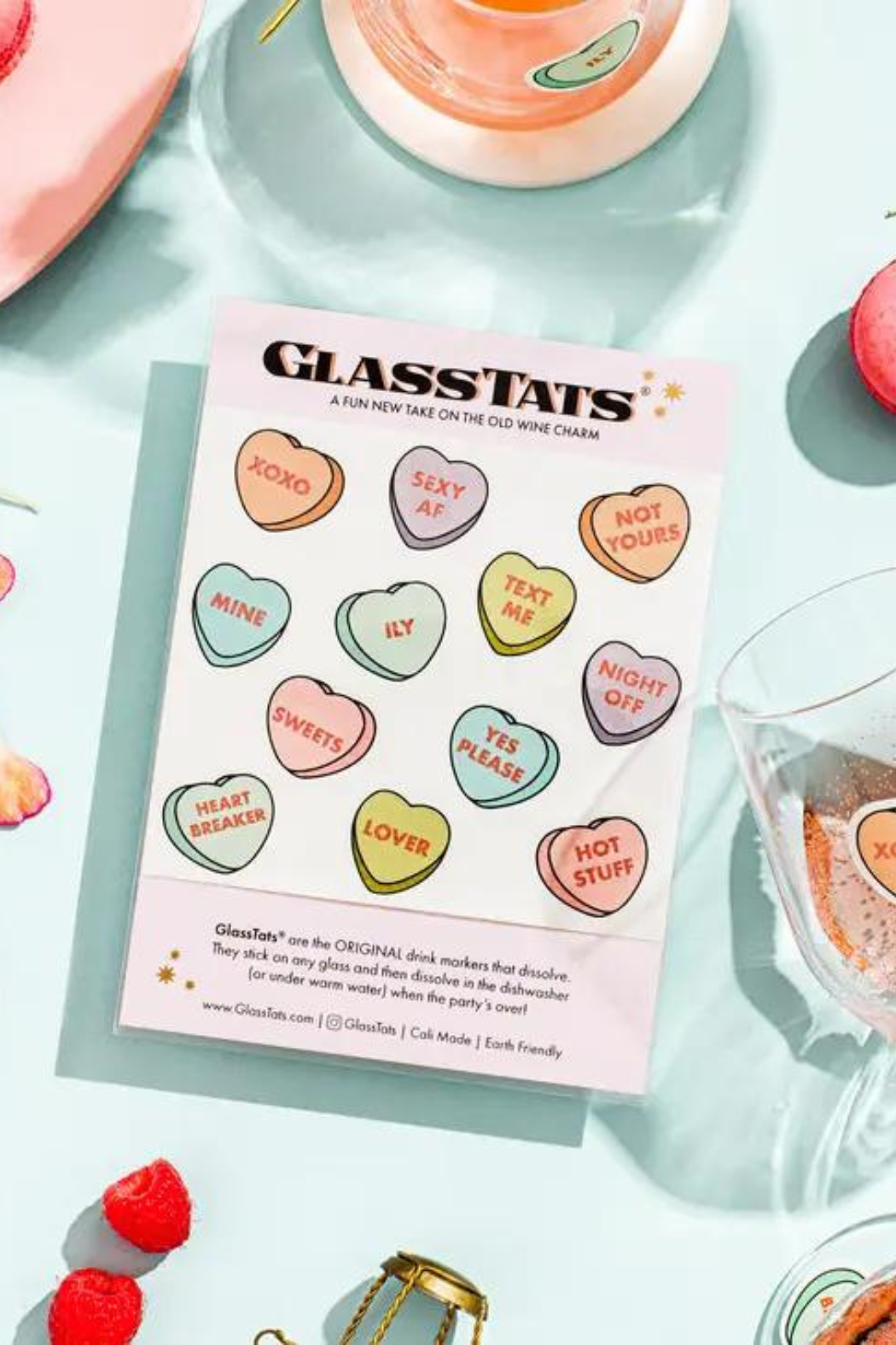 GlassTats® Dissolvable Drink Markers