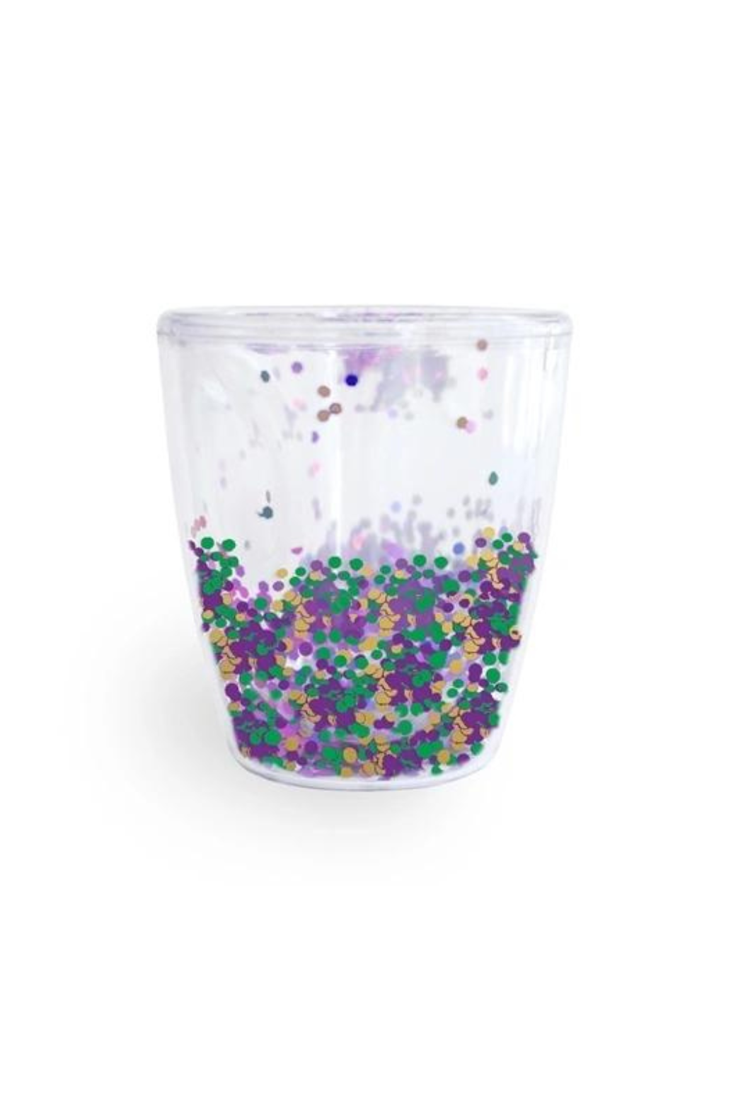 Glitter Acrylic Stemless Wine Glass Set