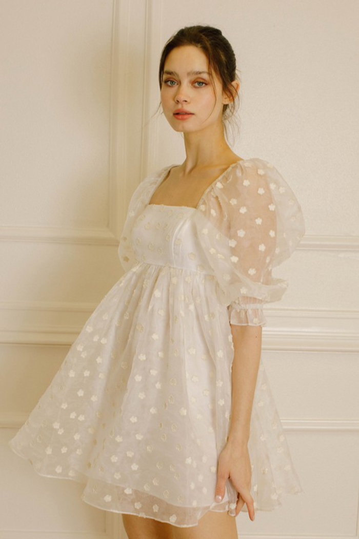 Farah Floral Bustier Babydoll Mini Dress • American Threads