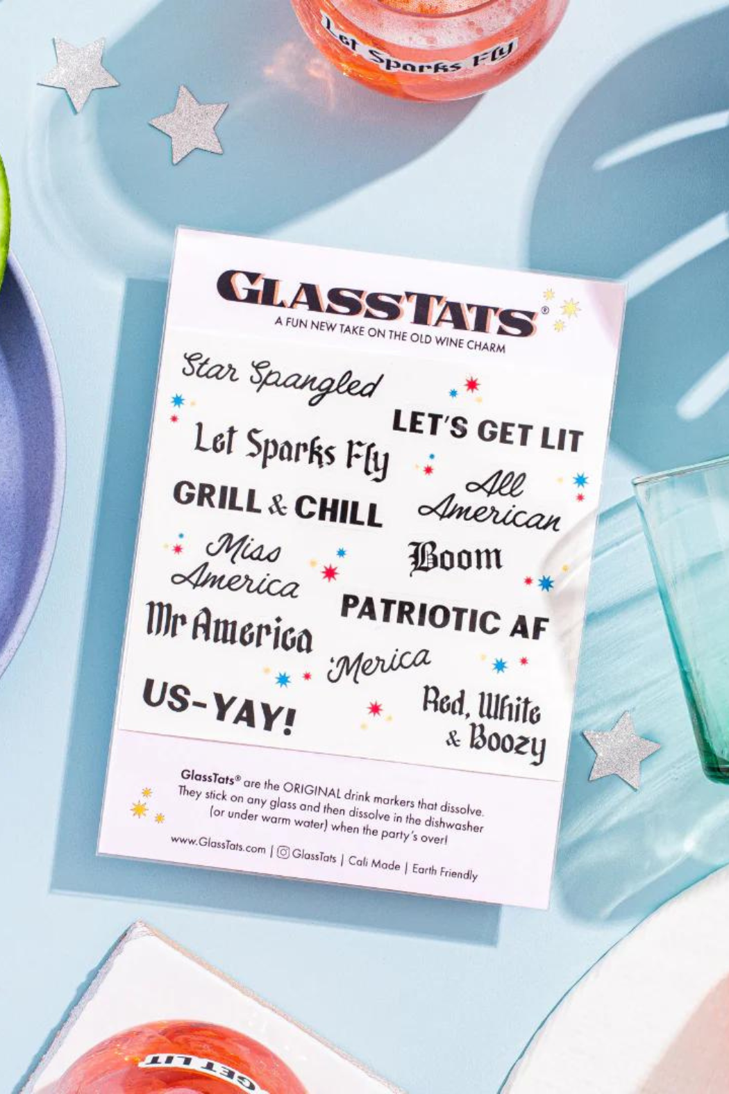 Glass Tats Wine Time Drink Markers – Flaunt